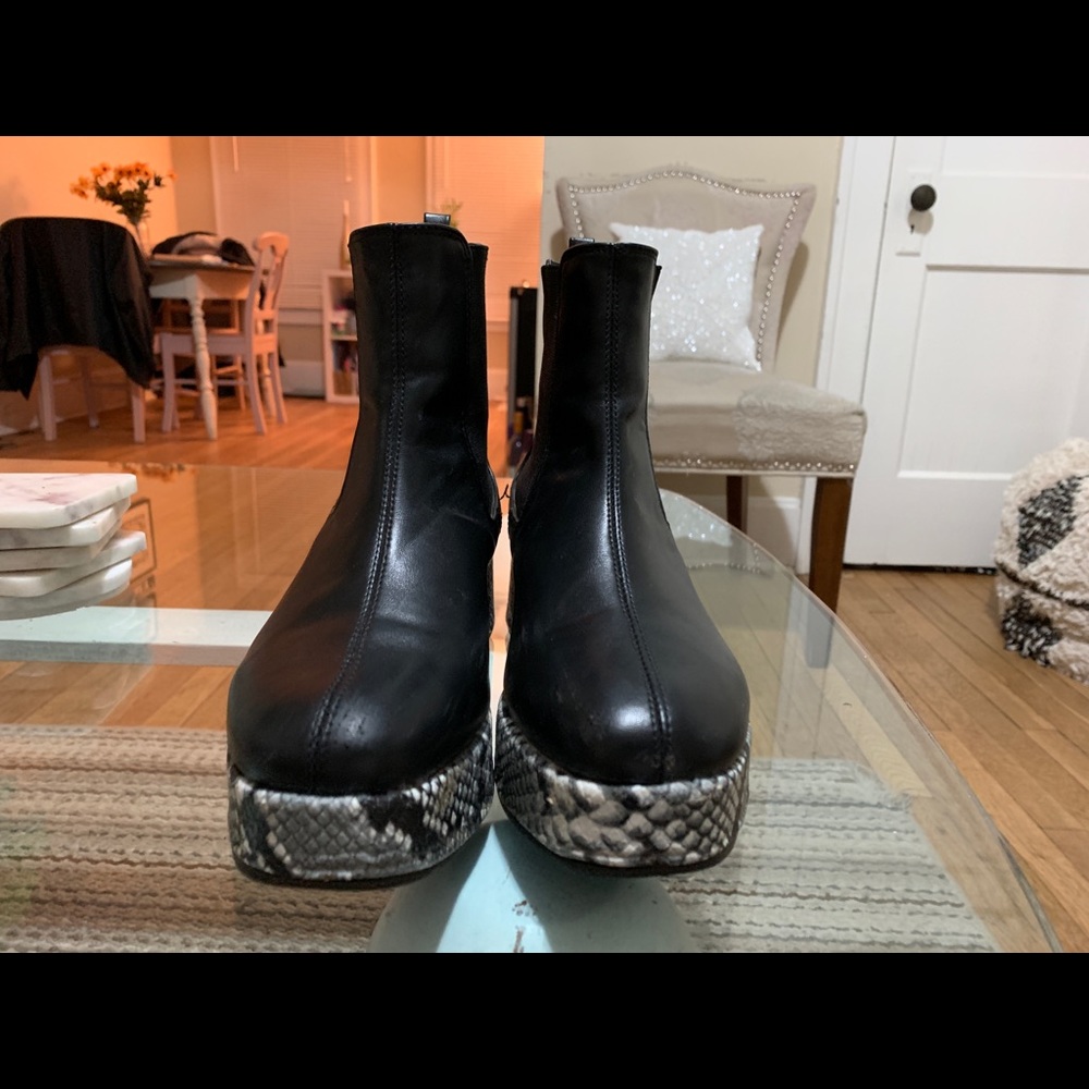 Urban Outfitters Snakeskin Booties